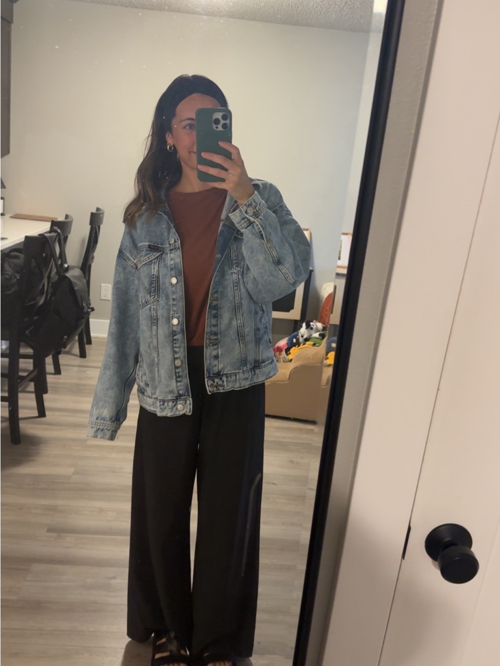 Wrangler Denim Jacket in Light and Medium Blue